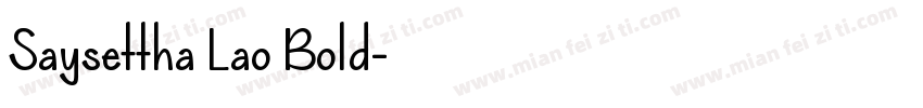 Saysettha Lao Bold字体转换